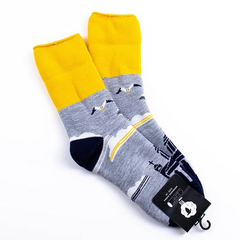 ソックス fromF モコモコソックス ヘルシンキ ライトメルグレー サイズM 36-38 (22.5ー25cm)TV093MLMG